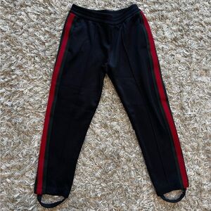 Gucci Kids Black Pants With Green/Red Side Stripes Size 6
